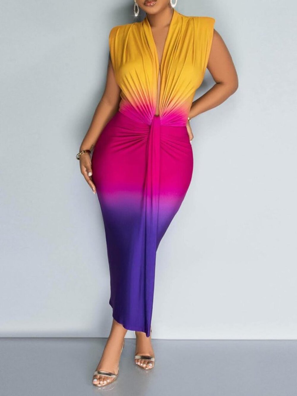 NWOT CHICME Ombre Me Sassy Dress - size L